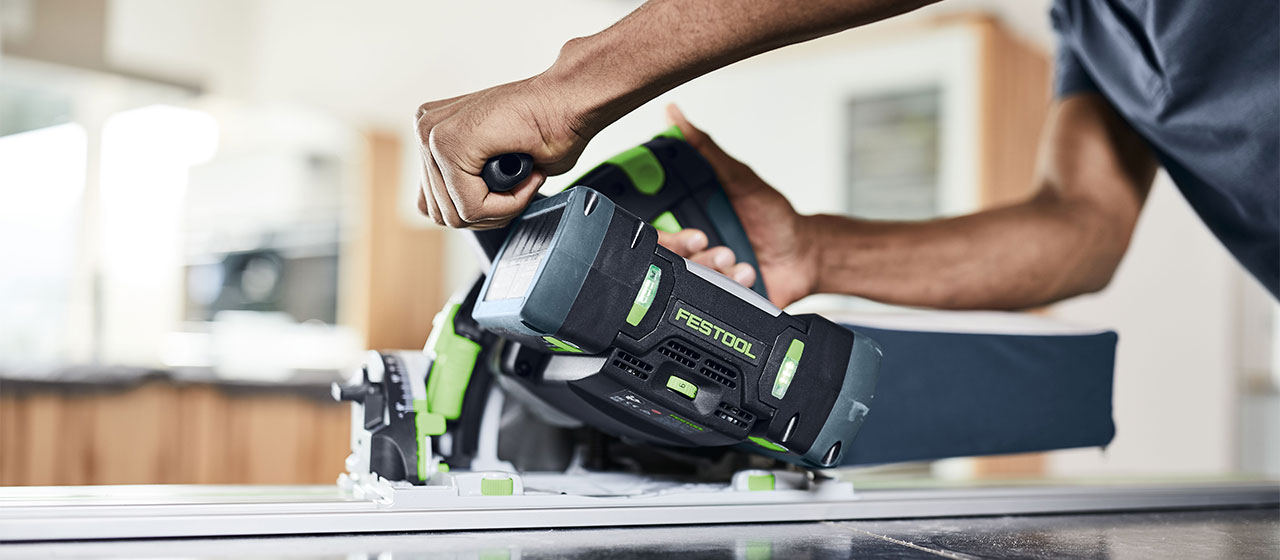 Festool TKS 80台锯中的SawStop技术